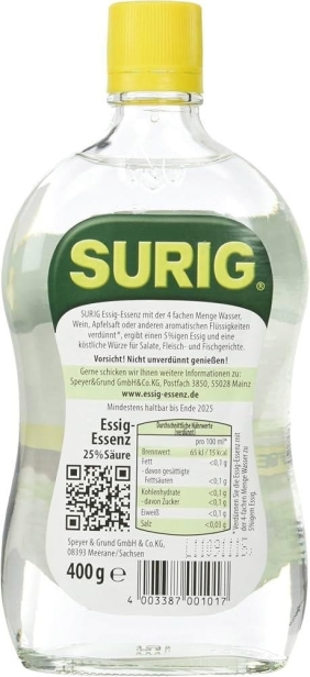 SURIG Esencja octu 25% Essig-Essenz 400 ml2.jpg