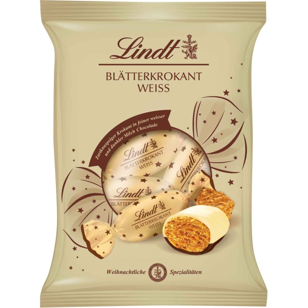 LINDT Blatterkrokant Weiss praliny w białej czekoladzie 90g 5 szt.jpg