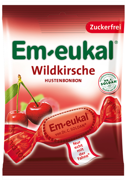 Cukierki ziołowe EM-EUKAL Wildkirsche dzika wiśnia  bez cukru 75g.jpg