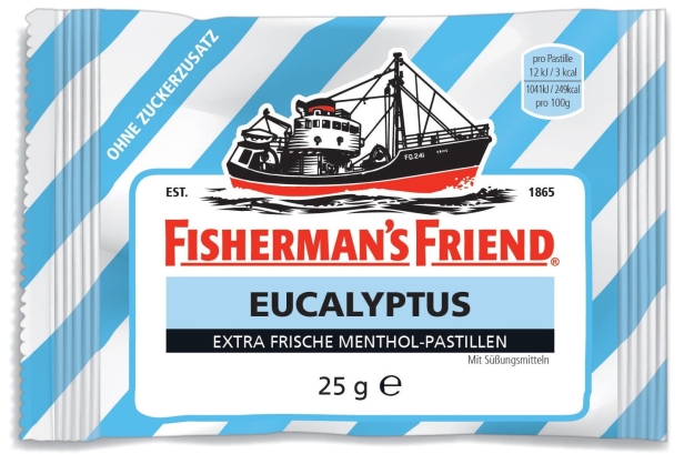 FISHERMAN'S FRIEND pastylki pudrowe Eucalyptus bez cukru 25g.jpg