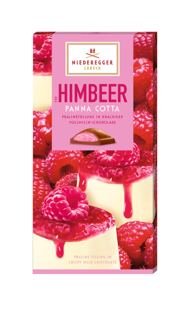 NIEDEREGGER Himbeer Panna Cotta czekolada  z nadzieniem 100g.jpg