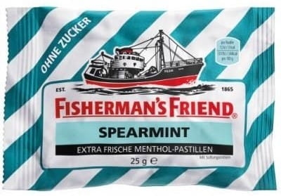 FISHERMAN'S FRIEND pastylki pudrowe SPEARMINT bez cukru 25g.jpg