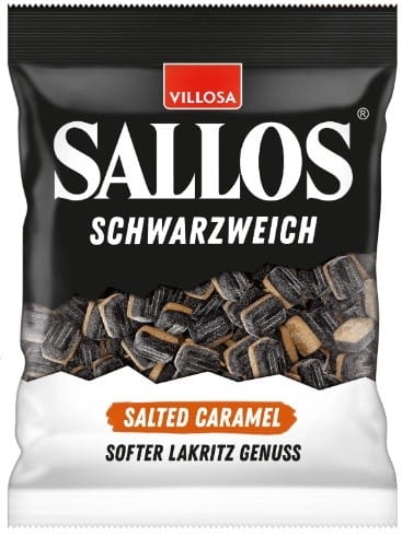 SALLOS SCHWARZWEICH Salted Caramel – miękkie cukierki lukrecja ze słono-słodką pianką 200g.jpg