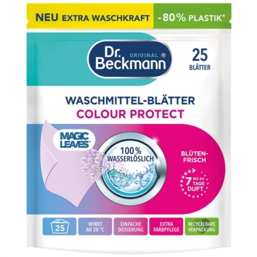 Dr. Beckmann Magic Leaves Colour Protect listki do prania kolor 25 szt.jpg