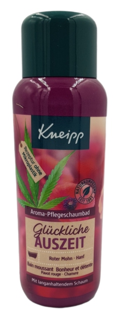 KNEIPP Gluckliche Auszeit płyn-pianka do aromatycznej kąpieli - mak i konopia  400ml.jpg